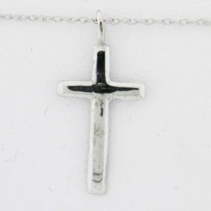 White Gold Cross Pendant