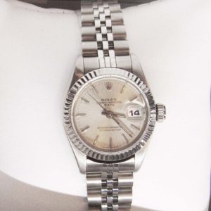 Silver Rolex with Oyster Face - Perpetual (smaller face)