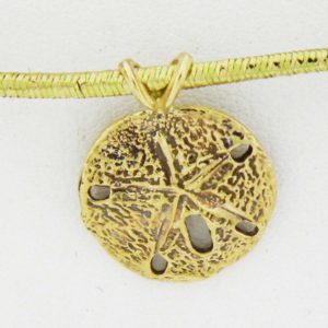 Yellow Gold Sand Dollar Pendant