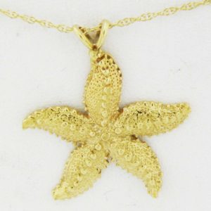 Yellow Gold Starfish Pendant